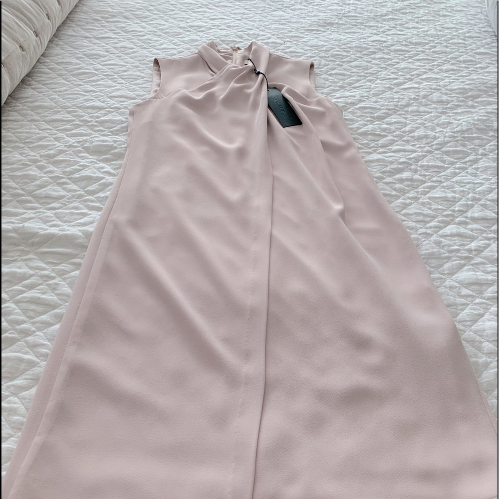 Halston Cross Neck Dress